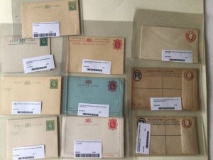 King Edward V11 collection of 10 mint unused stationery envelopes & cards A11350