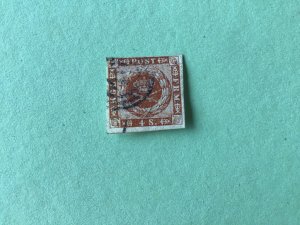 Denmark 1862 4 s used stamp A6662