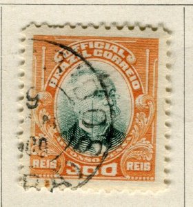 BRAZIL; 1906 early Pena Official issue fine used 300r. value