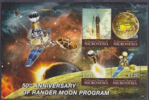 2012 Micronesia 2373-2376KL 50 years of exploration of the moon 12,00 €