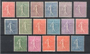 France - Sc# 138 - 154 MH/MVLH     -     Lot 1125280