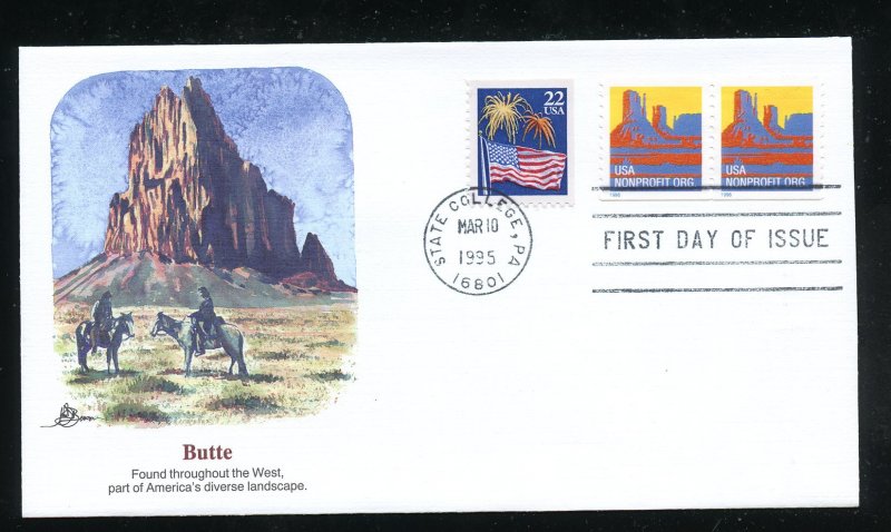 US 2902 USA Non Profit Org - Butte UA Fleetwood cachet FDC