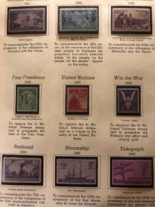 US 1941 thru 1948 Commemoratives OGNH - See Description