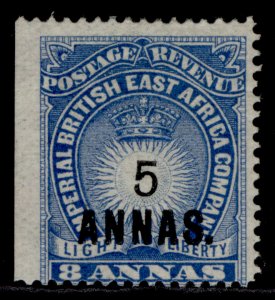 BRITISH EAST AFRICA QV SG27, 5a on 8a blue, M MINT. Cat £75.