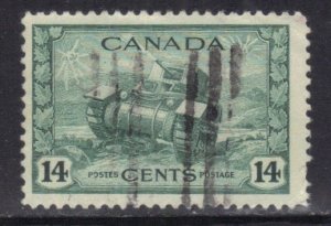 CANADA SC# 259 USED 14c 1942-43 MILITARY TANK SEE SCAN