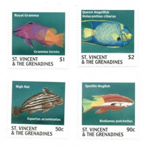 St. Vincent 2000 - SC# 2747-50 Fish, Marine Life, Ocean - Set of 4 Stamps - MNH