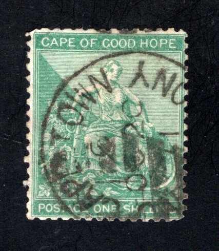 Cape of Good Hope Scott 19, F/VF, Used, Capetown SON cancel, CV $4.75 ...1190015