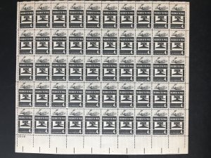 1958 sheet, Freedom of the Press, Sc# 1119