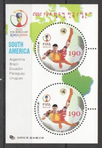 B1020 2002 Sport Football World Cup Fifa 2002 Korea Japan Bl Mnh