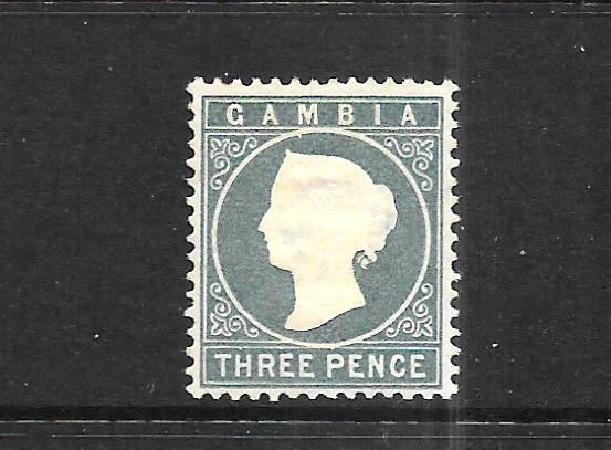 GAMBIA  1886-93  3d  QV  MH  SG 28