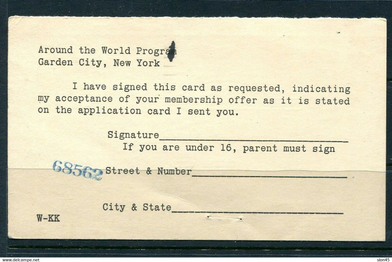 USA 1918 Uprated   Reply Postal card 2c  Sc UY8 Used Preprinted 11586