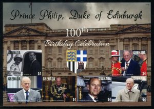 GRENADA  2021 100th ANNIVERSARY OF PRINCE PHILIP IMPERF SHEET MINT NH