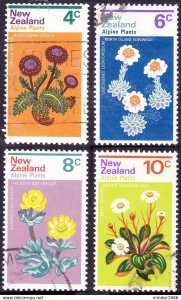 NEW ZEALAND 1972 Alpine Plants Set SG 983-986 FU