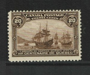 Canada SC# 103, Mint Hinged, Hinge Rems, minor gum dist due to hinges - S11388