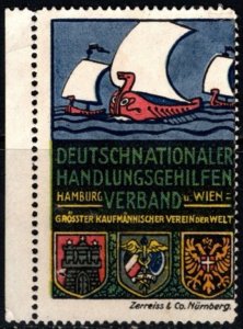 Vintage Germany Poster Stamp Our Young Germany Boy Scouts