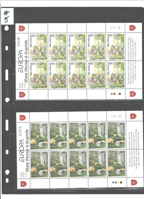 I.O.M.(ISLE of MAN) 1997 EUROPE#739-740;  1set=$0.70 MN