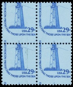 1605, Mint NH 29¢ Misperforation Error Block of Four - Lighthouse - Stuart Katz