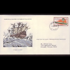 ST.HELENA 1978 - FDC-320 Wreck Bronze Cannon