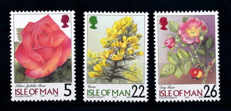 [73166] Isle of Man 1999 Flora Flowers Blumen Rose  MNH