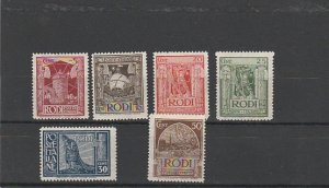 ITALY-RHODES #15-21 MINT NO GUM