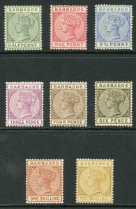 Barbados SG89/103 1882 to 5/- (only 1 x 4d)  M/M