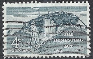 United States #1198 4¢ The Homestead Act (1962). Used.