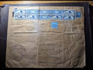 1929 USA LZ 127 Graf Zeppelin Airmail First Flight Oversize Cover FFC to Germany