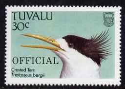 TUVALU - 1989 - OFFICIAL o/p Crested Tern - Perf 1v - Mint Never Hinged