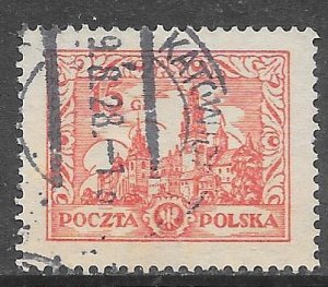 Poland 232: 15g Wawel Castle at Cracow, used, F-VF