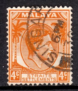 Straits Settlements - Scott #239A - Used - Perf crease UL cnr. - SCV $5.00