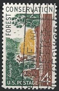 US #1122 4c Forest Conservation Issue - Forest Scene