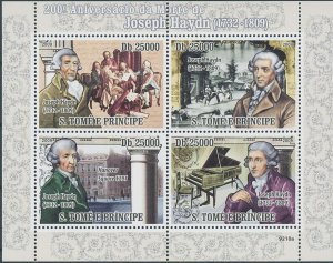 Sao Tome & Principe 2009 ☀  Music / Composer -Joseph Haydn ☀ MNH**