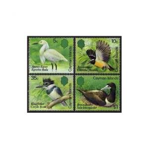 Cayman 528-531,MNH.Michel 532-535. Birds 1984.Egret,Banana-quit,Kingfisher,Booby