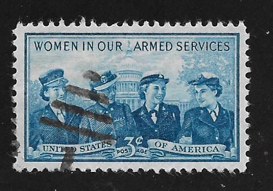 SC# 1013 - (3c) - Service Women, Used Single