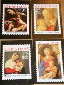 16 Unused Madonna and Child Postcards from the USPS