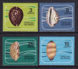 Tokelau 41-44 Seashells MNH VF