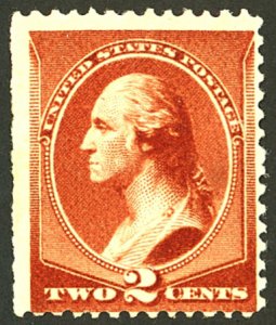 U.S. #210 MINT OG NH CREASES TEAR