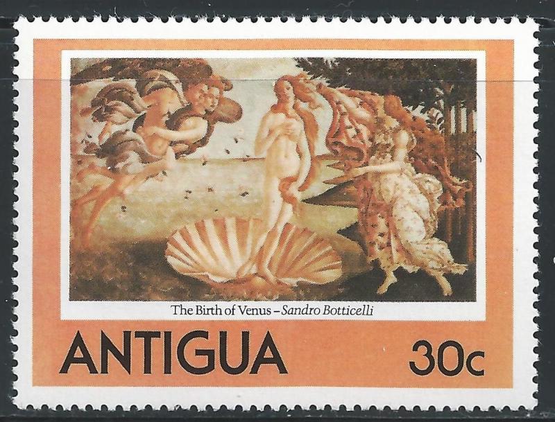 Antigua #573 30c Birth of Venus by Botticelli