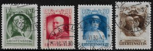 Liechtenstein #90-3 Used Set - Accession of Prince Francis I
