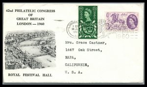 Great Britain  SG619-620 London 1960   Philatelic Congress of G.B.