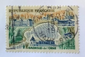 France 1961 Scott 994 used - 0.20 fr,  Bagnoles de l'Orne