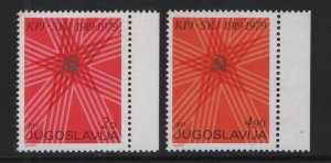 Yugoslavia   #1423-1424  MNH  1979   communist leagues