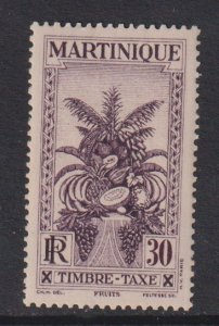 Martinique   #J30 MH  1933  tropical fruits   30c