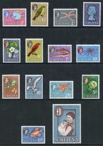 St Helena SG176/89 1961 set of 14 U/M