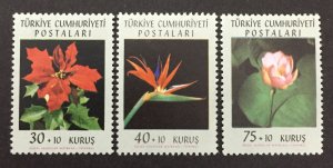 Turkey 1962 #b90-2, Flowers, MNH.