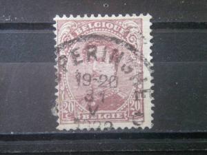 BELGIUM, 1915, used 20c King Albert I,  Scott 114