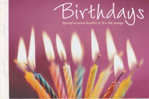 Australia # 2118a, Special Occasions - Birthdays, Booklet, 1/2 Cat.