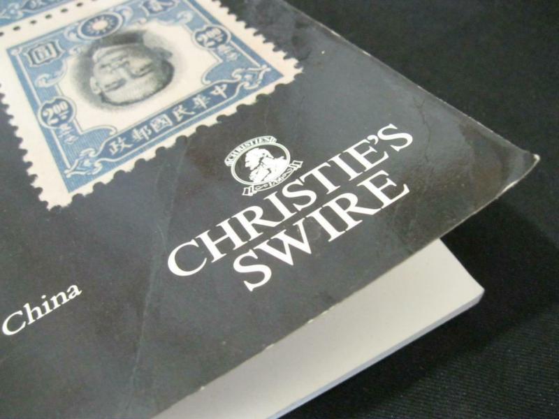 CHRISTIES SWIRE AUCTION CATALOGUE 1990 HONG KONG  CHINA STAMPS  POSTAL HISTORY