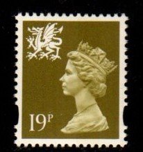Wales - #WMMH58 Machin Queen Elizabeth II - MNH