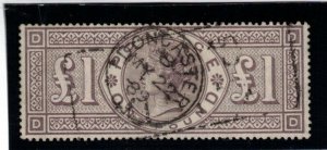 Great Britain #110 Very Fine Used With Ideal CDS Cancel